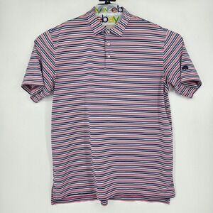 Peter Millar Shirt Mens Extra‎ Large Polo Performance Golf Striped Short Sleeve